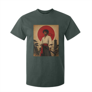 Afro American Samurai Bushido Warrior T Shirt For Kid Vintage Japanese Ukiyoe Graphic