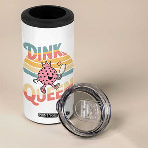 Pickleball Girl Lover 4 in 1 Can Cooler Tumbler Dink Queen TS12 Print Your Wear