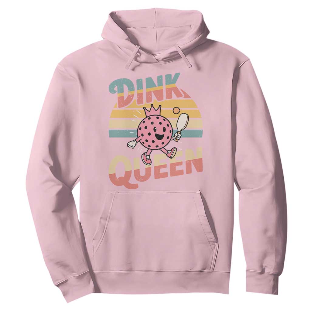 Pickleball Girl Lover Hoodie Dink Queen TS12 Light Pink Print Your Wear