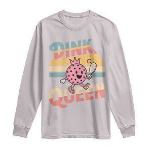 Pickleball Girl Lover Long Sleeve Shirt Dink Queen TS12 Ice Gray Print Your Wear