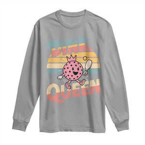 Pickleball Girl Lover Long Sleeve Shirt Dink Queen TS12 Sport Gray Print Your Wear