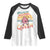 Pickleball Girl Lover Raglan Shirt Dink Queen TS12 White Black Print Your Wear