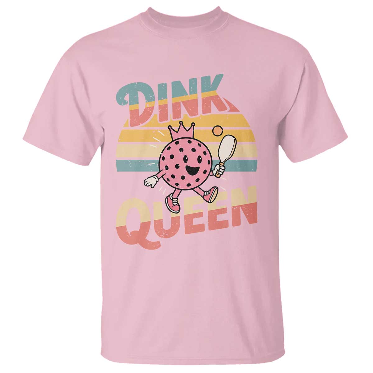 Pickleball Girl Lover T Shirt Dink Queen TS12 Light Pink Print Your Wear