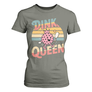 Pickleball Girl Lover T Shirt For Women Dink Queen TS12 Military Green Print Your Wear