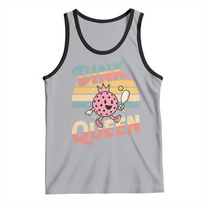 Pickleball Girl Lover Tank Top Dink Queen TS12 Athletic Heather Black Print Your Wear