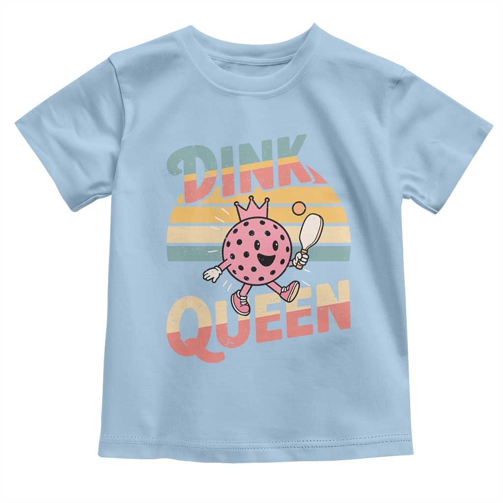 Pickleball Girl Lover Toddler T Shirt Dink Queen TS12 Light Blue Print Your Wear