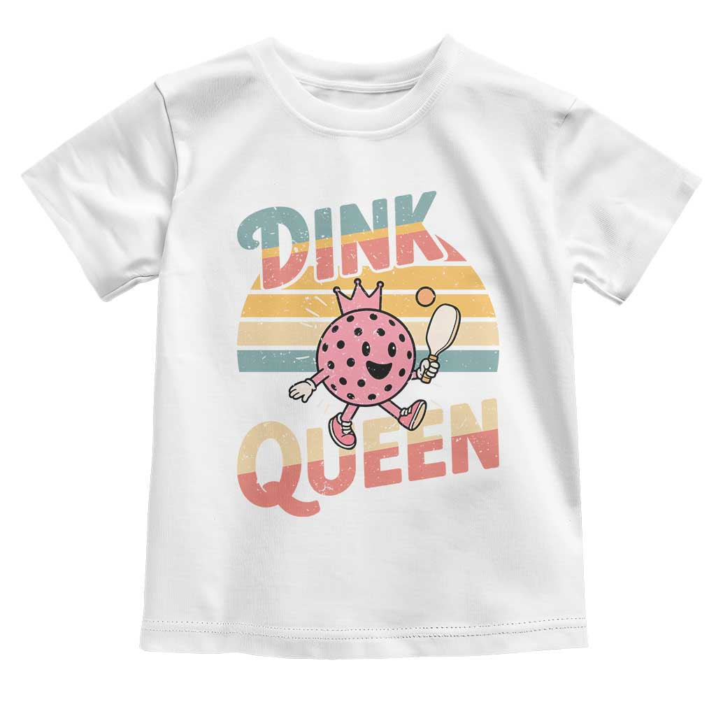 Pickleball Girl Lover Toddler T Shirt Dink Queen TS12 White Print Your Wear