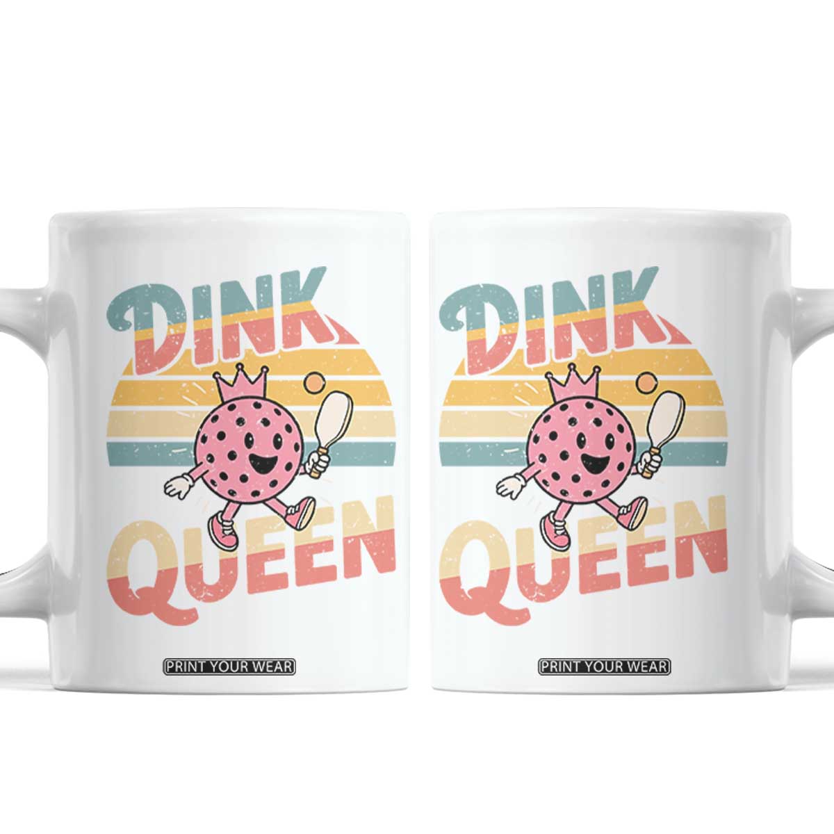 Pickleball Girl Lover Coffee Mug Dink Queen TS12 White Print Your Wear