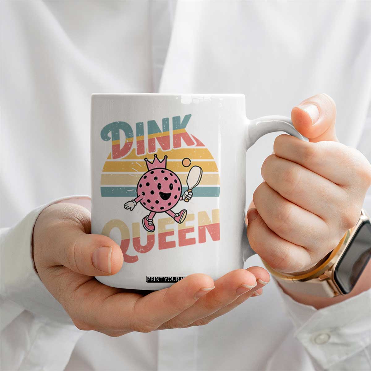 Pickleball Girl Lover Coffee Mug Dink Queen TS12 Print Your Wear