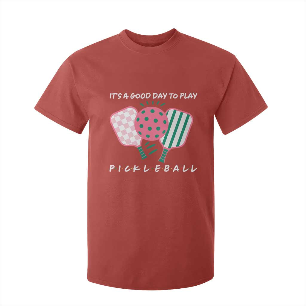 Pickleball Girl Lover T Shirt For Kid It Is A Good Day To Play Quote TS12 Red Print Your Wear
