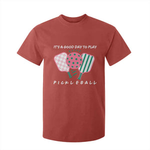 Pickleball Girl Lover T Shirt For Kid It Is A Good Day To Play Quote TS12 Red Print Your Wear