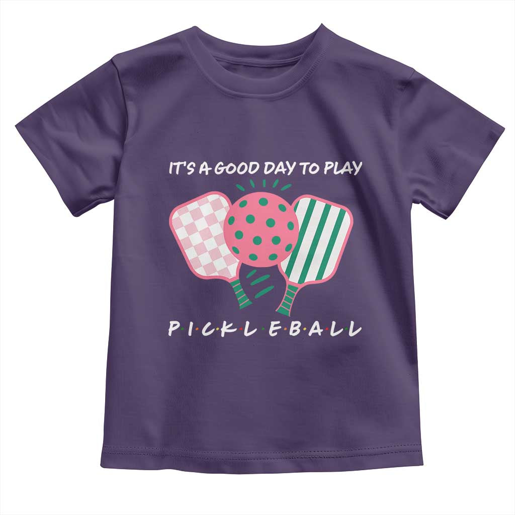 Pickleball Girl Lover Toddler T Shirt It Is A Good Day To Play Quote TS12 Purple Print Your Wear