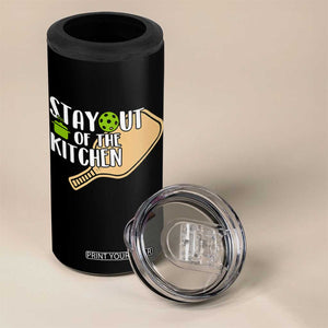 Funny Pickleball 4 in 1 Can Cooler Tumbler Stay Out Of The Kitchen TS12 Print Your Wear