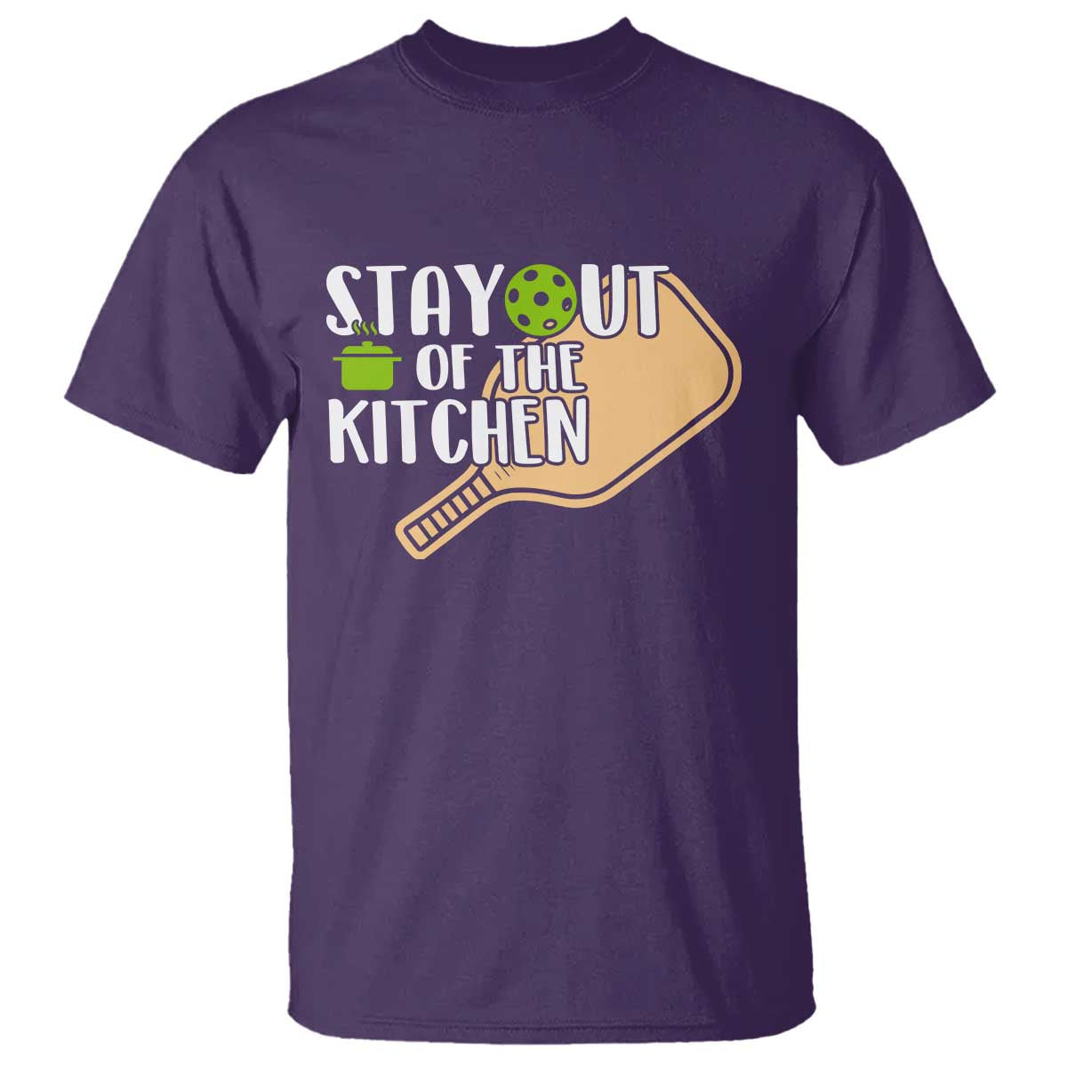 Funny Pickleball T Shirt Stay Out Of The Kitchen TS12 Purple Print Your Wear