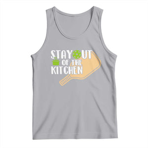 Funny Pickleball Tank Top Stay Out Of The Kitchen TS12 Athletic Heather Print Your Wear