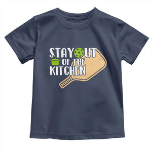 Funny Pickleball Toddler T Shirt Stay Out Of The Kitchen TS12 Navy Print Your Wear