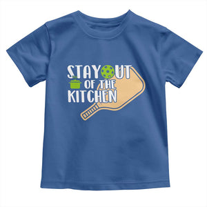 Funny Pickleball Toddler T Shirt Stay Out Of The Kitchen TS12 Royal Blue Print Your Wear