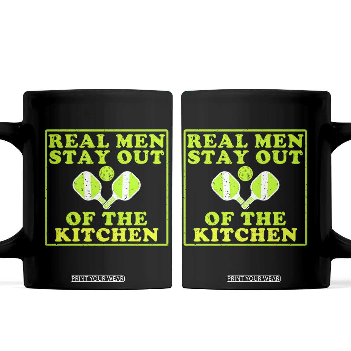 Funny Pickleball Coffee Mug Stay Out Of The Kitchen For Men TS12 Black Print Your Wear