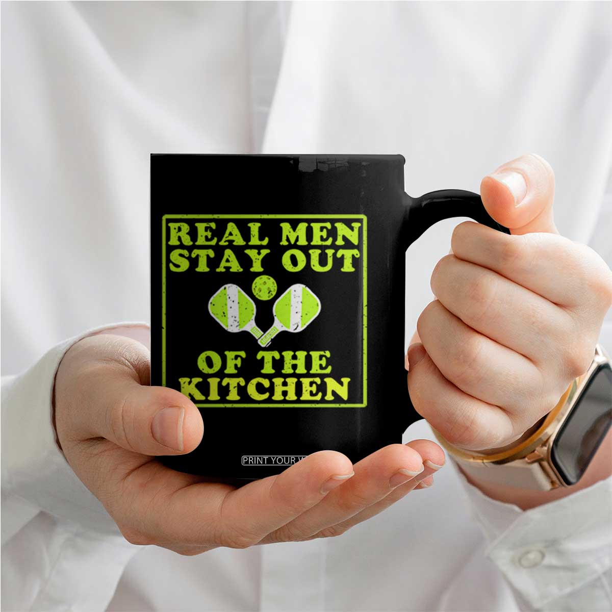 Funny Pickleball Coffee Mug Stay Out Of The Kitchen For Men TS12 Print Your Wear