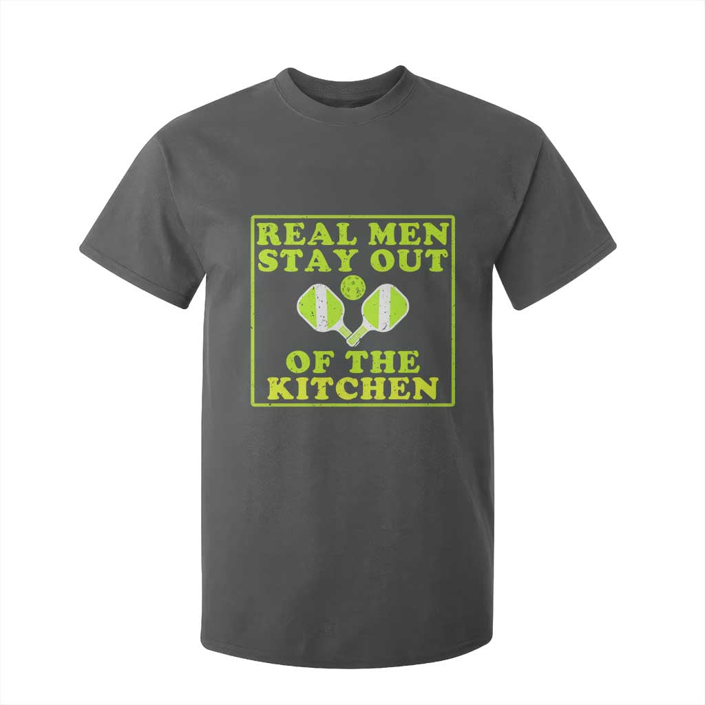 Funny Pickleball T Shirt For Kid Stay Out Of The Kitchen For Men TS12 Dark Heather Print Your Wear