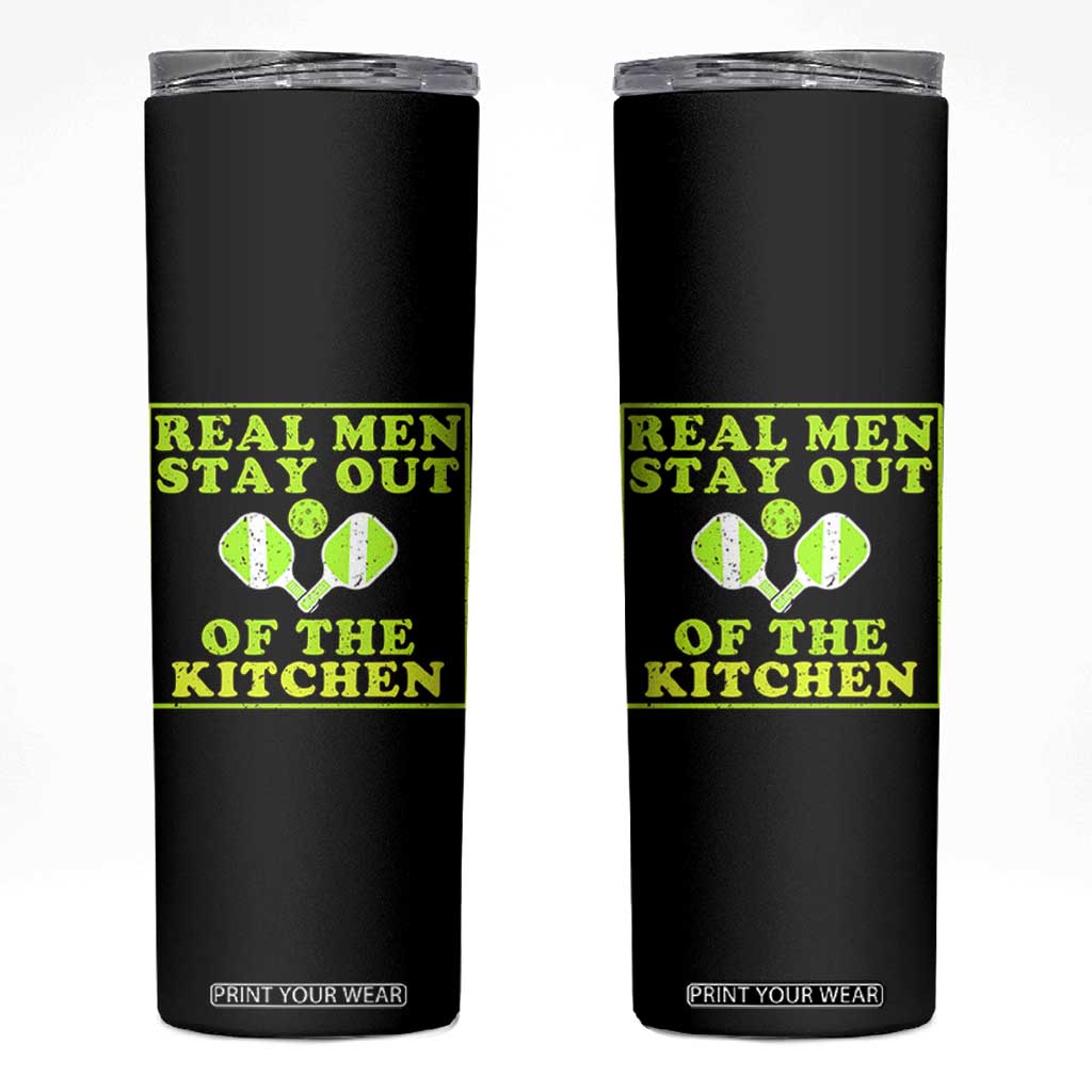 Funny Pickleball Skinny Tumbler Stay Out Of The Kitchen For Men TS12 Black Print Your Wear