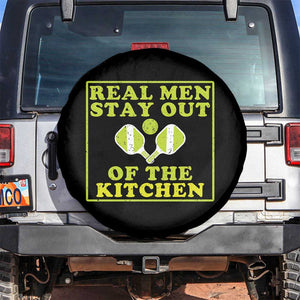 Funny Pickleball Spare Tire Cover Stay Out Of The Kitchen For Men TS12 No hole Black Print Your Wear