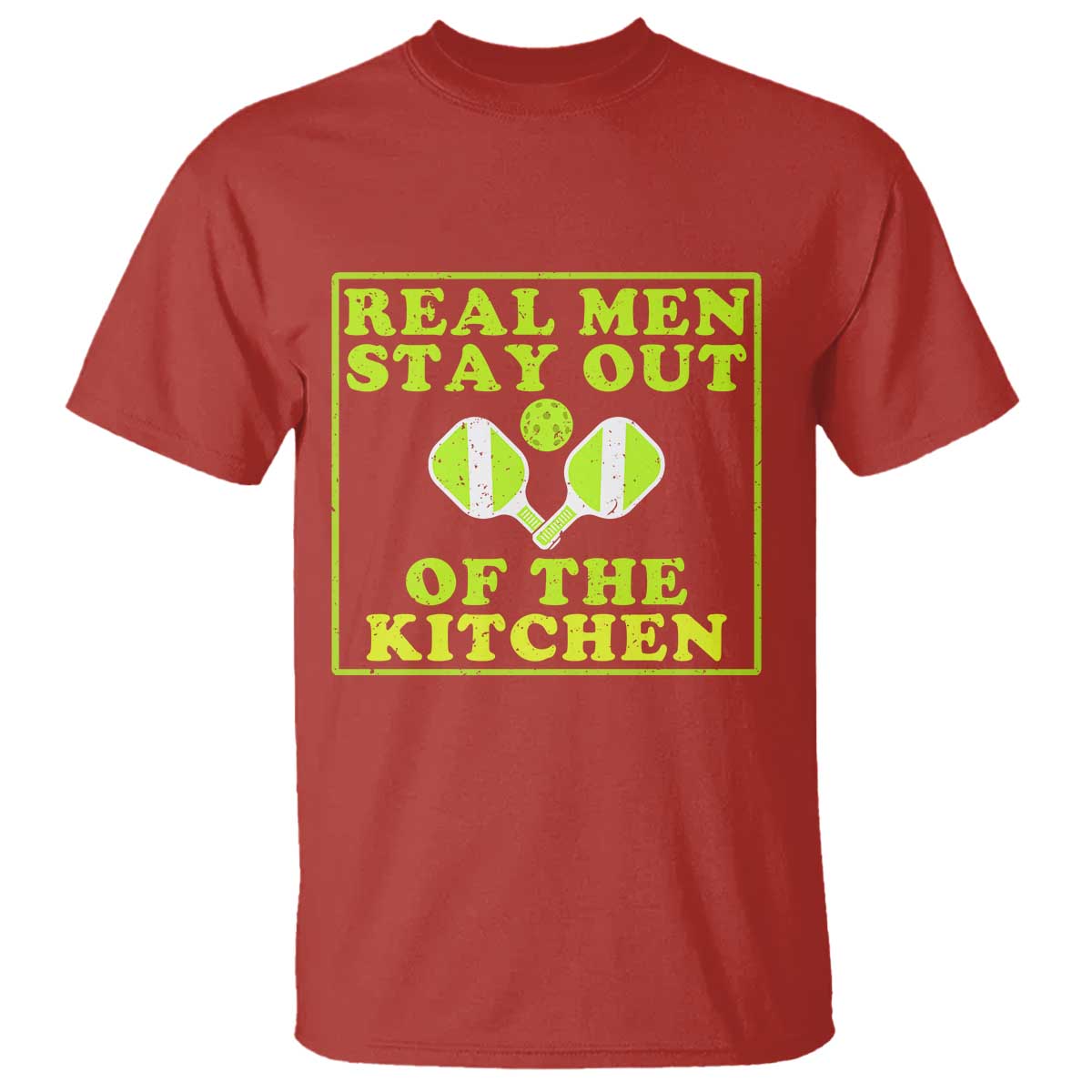 Funny Pickleball T Shirt Stay Out Of The Kitchen For Men TS12 Red Print Your Wear