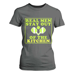 Funny Pickleball T Shirt For Women Stay Out Of The Kitchen For Men TS12 Dark Heather Print Your Wear