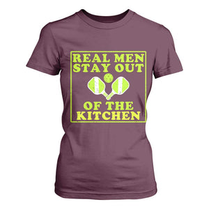Funny Pickleball T Shirt For Women Stay Out Of The Kitchen For Men TS12 Maroon Print Your Wear