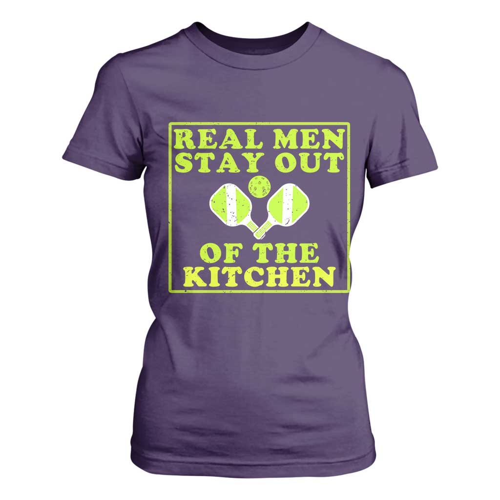 Funny Pickleball T Shirt For Women Stay Out Of The Kitchen For Men TS12 Purple Print Your Wear