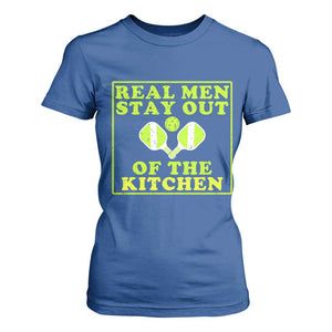 Funny Pickleball T Shirt For Women Stay Out Of The Kitchen For Men TS12 Royal Blue Print Your Wear