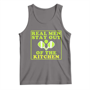 Funny Pickleball Tank Top Stay Out Of The Kitchen For Men TS12 Deep Heather Print Your Wear