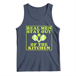 Funny Pickleball Tank Top Stay Out Of The Kitchen For Men TS12 Navy Print Your Wear