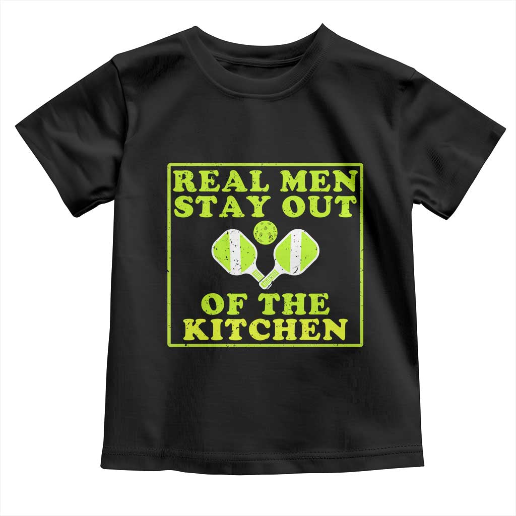 Funny Pickleball Toddler T Shirt Stay Out Of The Kitchen For Men TS12 Black Print Your Wear