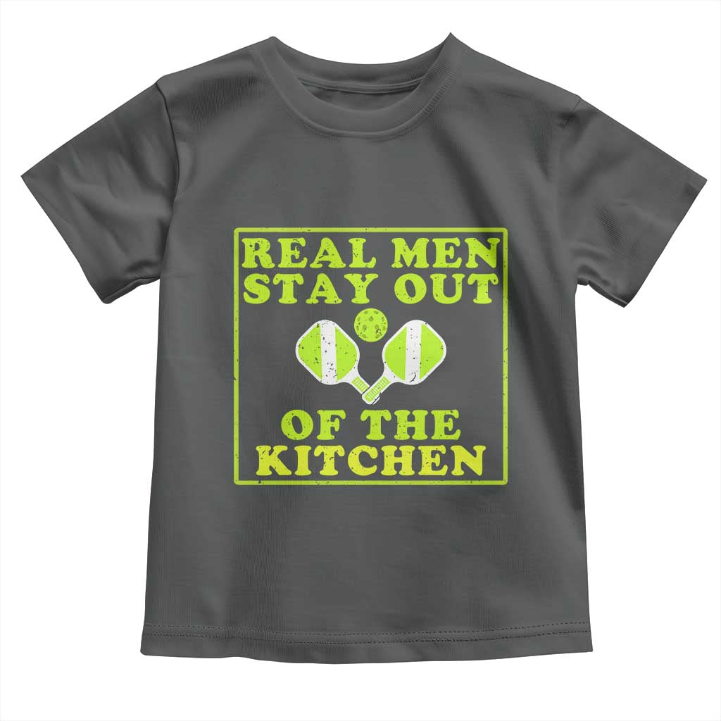 Funny Pickleball Toddler T Shirt Stay Out Of The Kitchen For Men TS12 Dark Heather Print Your Wear