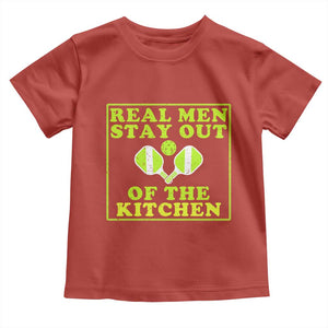 Funny Pickleball Toddler T Shirt Stay Out Of The Kitchen For Men TS12 Red Print Your Wear