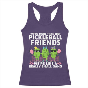 Pickleball Lovers Racerback Tank Top We Are More Than Just Pickleball Friends TS12 Purple Print Your Wear