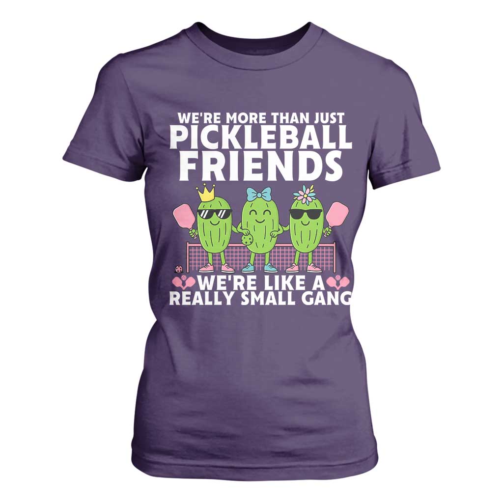 Pickleball Lovers T Shirt For Women We Are More Than Just Pickleball Friends TS12 Purple Print Your Wear