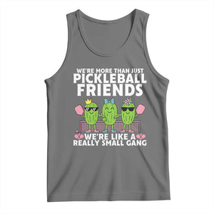 Pickleball Lovers Tank Top We Are More Than Just Pickleball Friends TS12 Black Heather Print Your Wear