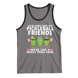 Pickleball Lovers Tank Top We Are More Than Just Pickleball Friends TS12 Deep Heather Black Print Your Wear