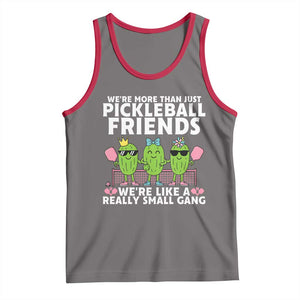 Pickleball Lovers Tank Top We Are More Than Just Pickleball Friends TS12 Deep Heather Red Print Your Wear