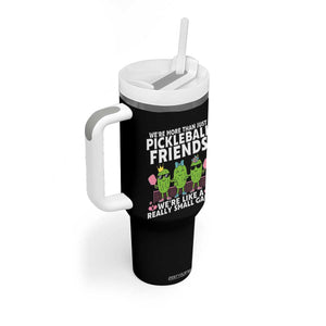 Pickleball Lovers Tumbler With Handle We Are More Than Just Pickleball Friends TS12 Print Your Wear
