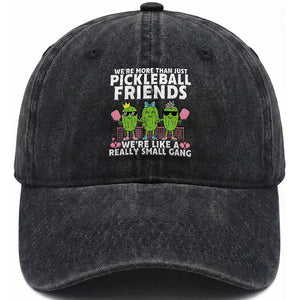 Pickleball Lovers Washed Cotton Baseball Cap We Are More Than Just Pickleball Friends TS12 Print Your Wear