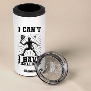 I Can Not I Have Pickleball 4 in 1 Can Cooler Tumbler Pickleball Game Gift TS12 Print Your Wear