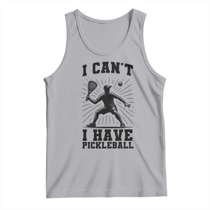 I Can Not I Have Pickleball Tank Top Pickleball Game Gift TS12 Athletic Heather Print Your Wear