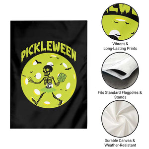 Funny Halloween Pickleball Lovers Garden Flag Pickleween TS12 Print Your Wear