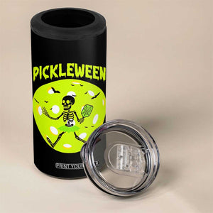 Funny Halloween Pickleball Lovers 4 in 1 Can Cooler Tumbler Pickleween TS12 Print Your Wear
