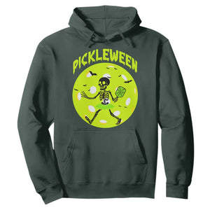 Funny Halloween Pickleball Lovers Hoodie Pickleween TS12 Dark Forest Green Print Your Wear