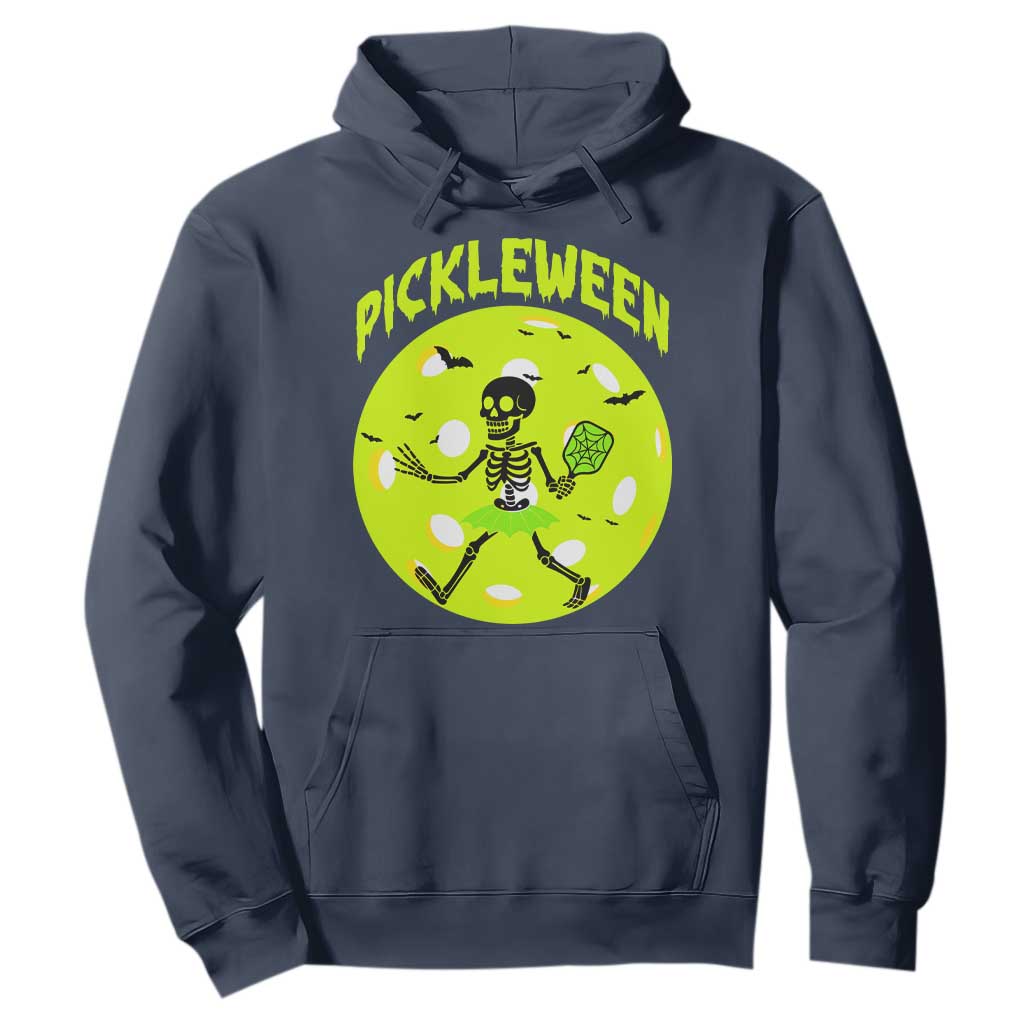 Funny Halloween Pickleball Lovers Hoodie Pickleween TS12 Navy Print Your Wear
