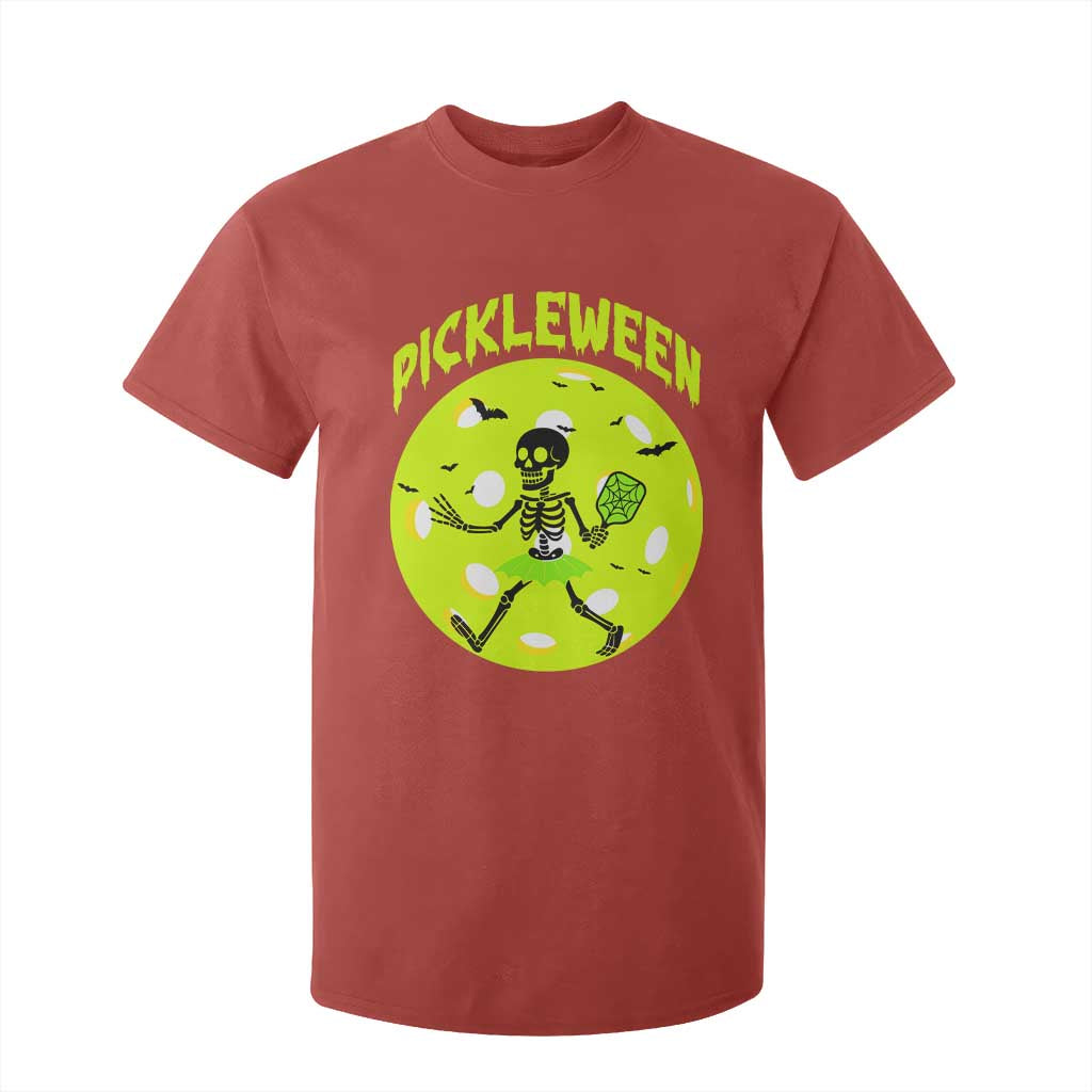 Funny Halloween Pickleball Lovers T Shirt For Kid Pickleween TS12 Red Print Your Wear